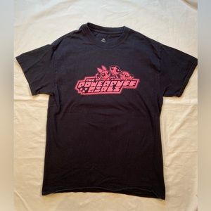 The Powerpuff Girls, short‎ sleeve tee, crew neck, hot pink & Black, size M